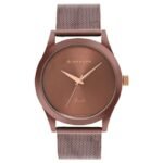 Giordano Brown Men Mesh Metal Watch GZ-50111-33