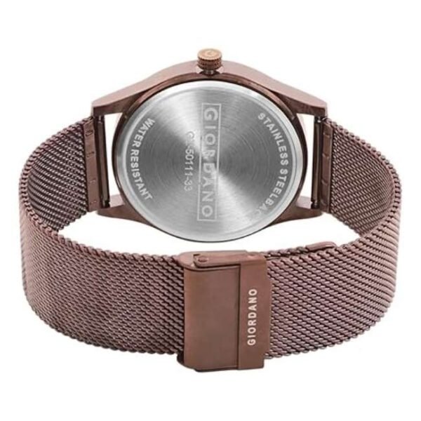 Giordano Brown Men Mesh Metal Watch GZ-50111-33