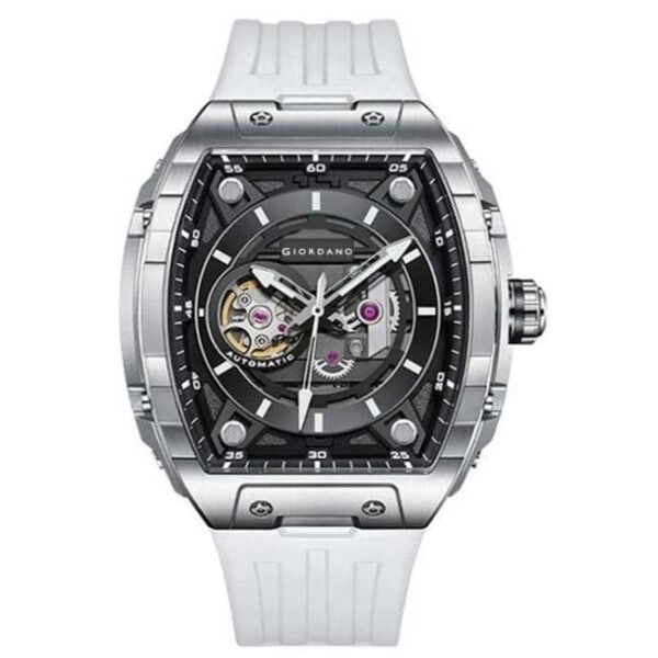 Giordano White Men Silicone Watch GZ-50119-02