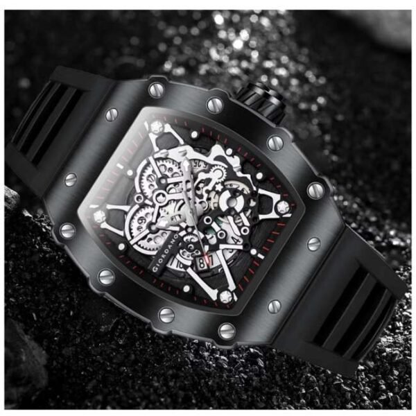 Giordano Black Men Silicone Watch GZ-50127-01