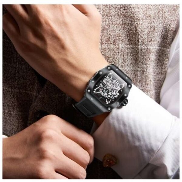 Giordano Black Men Silicone Watch GZ-50127-01