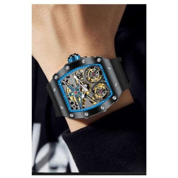 Giordano Black Blue Men Silicone Watch GZ-50128-01