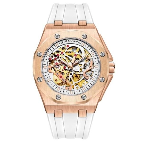 Giordano White Men Silicone Watch GZ-50129-04