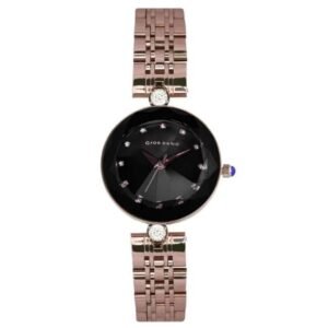 Giordano Black Rosegold Women Metal Watch GZ-60014-22