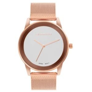 Giordano White Silver Women Mesh Metal Watch GZ-60026-22