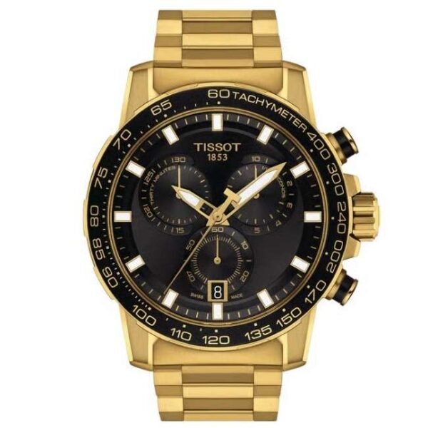 tissot t-sport stainless steel gold men watch t1256173305101