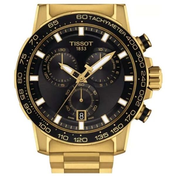tissot t-sport stainless steel gold men watch t1256173305101