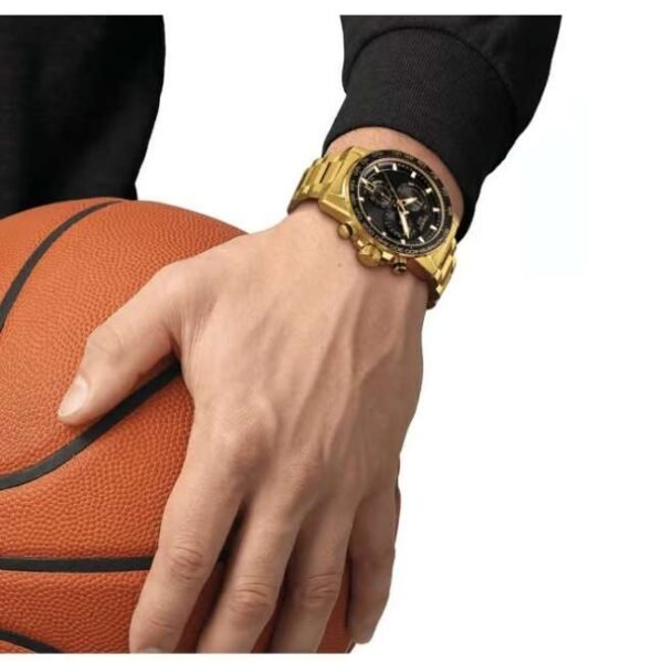 tissot t-sport stainless steel gold men watch t1256173305101