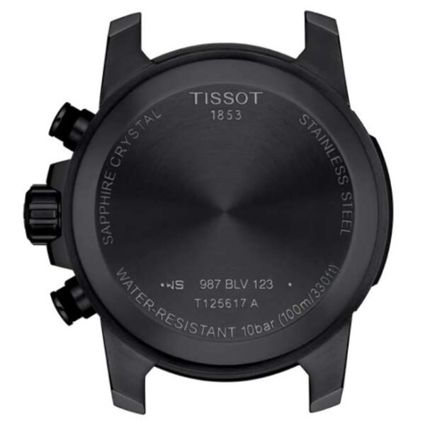tissot sport leather black men  watch t1256173608100