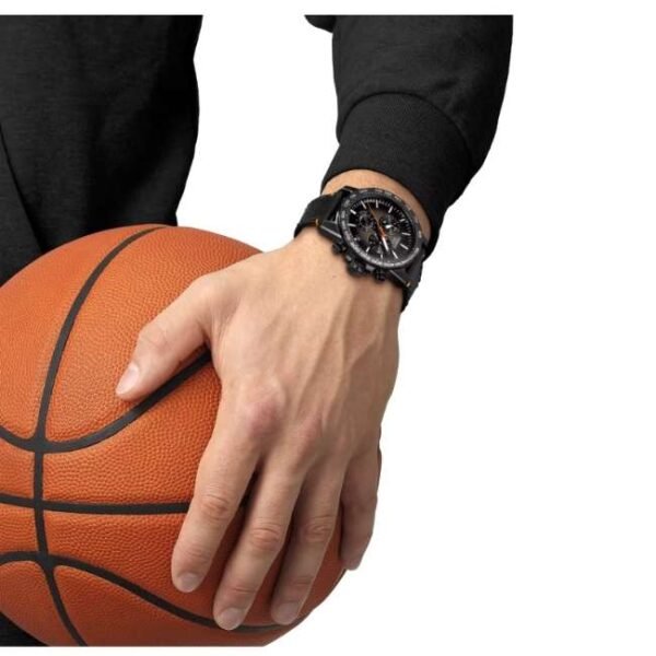 tissot sport leather black men  watch t1256173608100