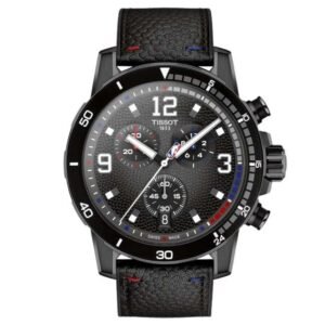 tissot sport leather black men  watch t1256173706700