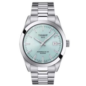 tissot gentleman stainless steel silver men  watch t1274071135100