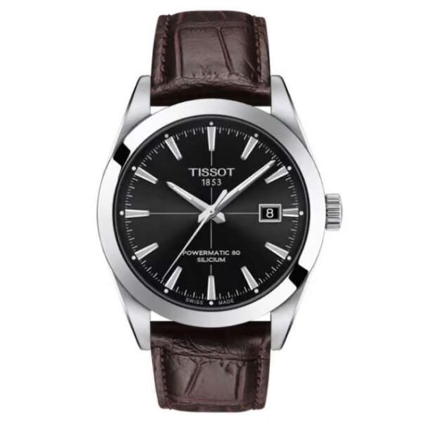 tissot t-classic leather brown men  watch t1274071605101