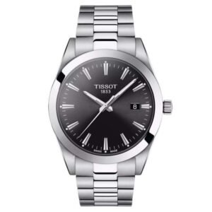 tissot gentleman stainless steel silver men  watch t1274101105100
