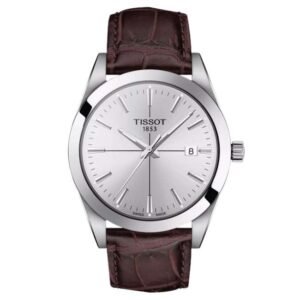 tissot classic contemporary leather brown men  watch t1274101603101