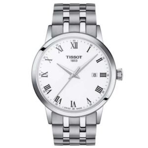 tissot classic dream stainless steel grey men  watch t1294101101300