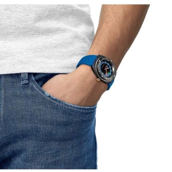 tissot rubber blue men watch t1454079705701