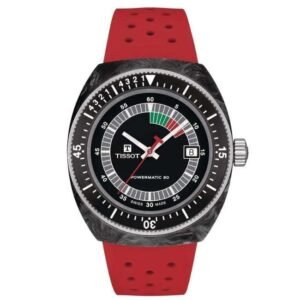 tissot rubber red men watch t1454079705702