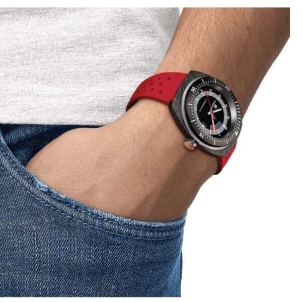 tissot rubber red men watch t1454079705702