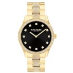 Coach Stainless Steel Gold Unisex Watch 14400035