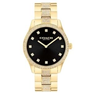 Coach Stainless Steel Gold Unisex Watch 14400035