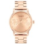 Coach Stainless Steel Rose Gold Women Watch 14503076