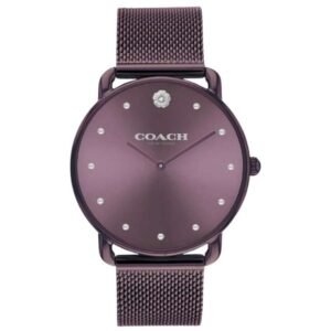 Coach Stainless Steel Purple Women Watch 14504211
