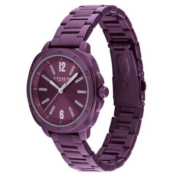 Coach Stainless Steel Purple Women Watch 14504466