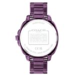 Coach Stainless Steel Purple Women Watch 14504466