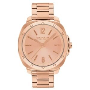 Coach Stainless Steel Rose Gold Women Watch 14504479