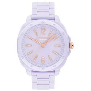 Coach Ceramic Silver Women Watch 14504481