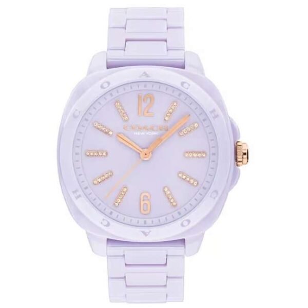 Coach Ceramic Silver Women Watch 14504481