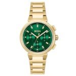 boss stainless steel gold women watch 1502679