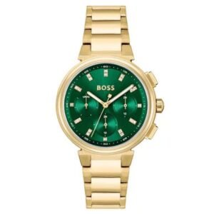boss stainless steel gold women watch 1502679