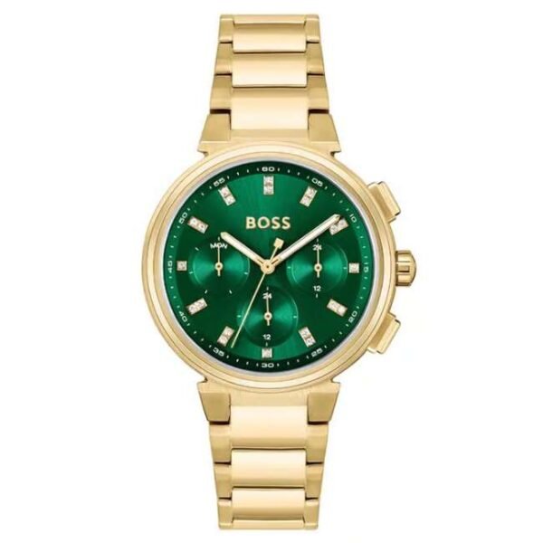 boss stainless steel gold women watch 1502679