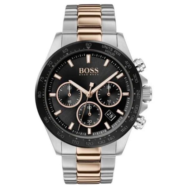 boss stainless steel two tone men watch 1513757