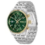 boss stainless steel two tone men watch 1514195