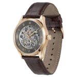 boss leather brown men watch 1514253