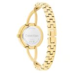 calvin klien sculpted embrace stainless steel gold women watch 25100059