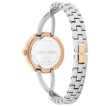 calvin klien sculpted embrace stainless steel silver women watch 25100060