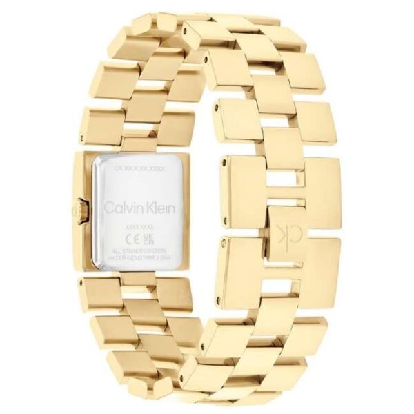 calvin klien meridian stainless steel gold women watch 25100089