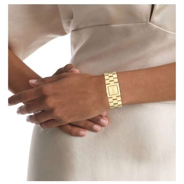 calvin klien meridian stainless steel gold women watch 25100089