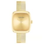 calvin klien adore stainless steel gold women watch 25100099