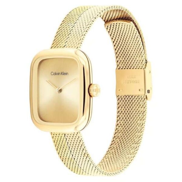 calvin klien adore stainless steel gold women watch 25100099