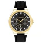 Calvin Klein Vibrancy Leather Black Women Watch 25100107