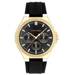 Calvin Klein Vibrancy Leather Black Women Watch 25100107