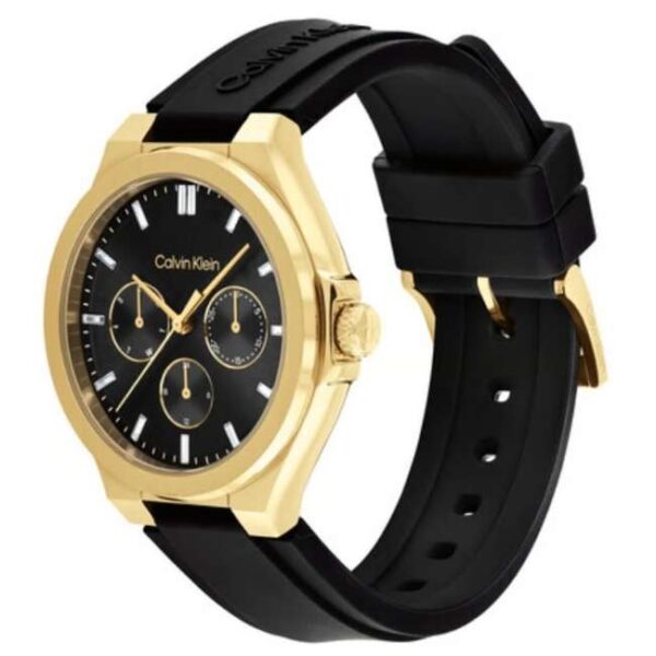 Calvin Klein Vibrancy Leather Black Women Watch 25100107