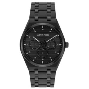 calvin klien motion stainless steel black men watch 25200522