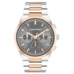 calvin klien distinguish stainless steel two tone men watch 25200536