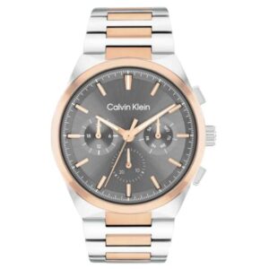 calvin klien distinguish stainless steel two tone men watch 25200536
